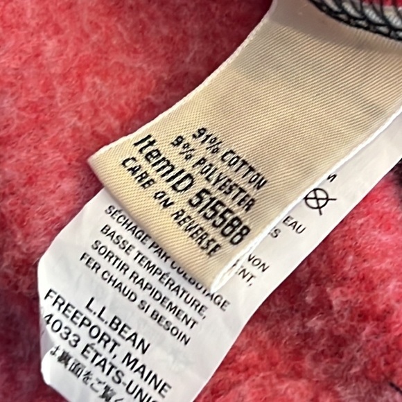 ⭐️ L.L. Bean Athletic Sweats, Quarter-Zip Pullover, Print Size XXL - Picture 5 of 7